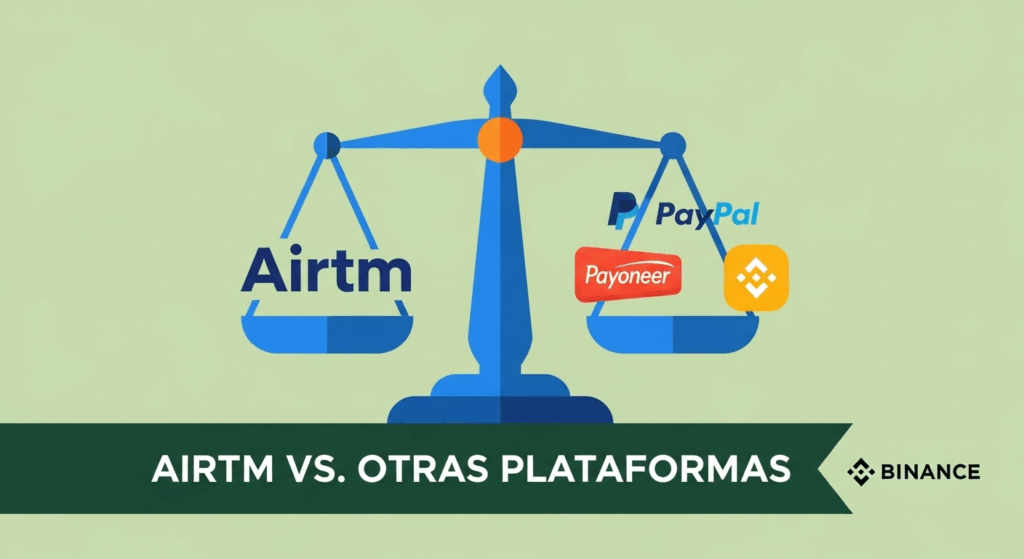 Airtm vs. PayPal, Payoneer y Binance P2P en Bolivia
